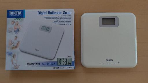 中古　TANITA 体重計 HD-661-WH（ホワイト）