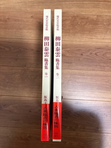 柳田泰雲　臨書集　現代名家臨書範　全2巻セット