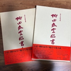 柳田泰雲　臨書集　現代名家臨書範　全2巻セット　　の画像