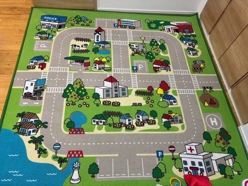 【決まりました！】カーペット　道路柄ラグ