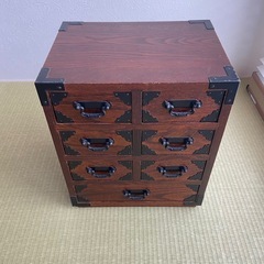 昭和レトロ 木製 箪笥 小物入れ 和家具 古民具 収納ケース 裁縫箱 年代物の画像