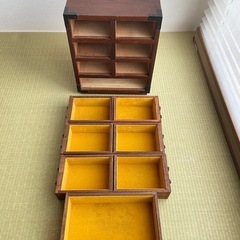 昭和レトロ 木製 箪笥 小物入れ 和家具 古民具 収納ケース 裁縫箱 年代物の画像