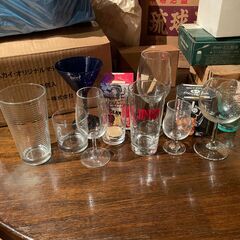 【値下げ】【中古】グラス多数　業務用　オリオン　エビス　サントリープレモル他　チャミスル　スカイウォッカ　各メーカーグラスその他の画像