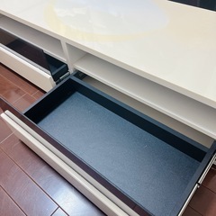 【受け渡し決定】テレビ台　テレビボード　ホワイト　引き出し　収納の画像