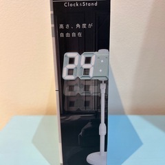 🍦新品未開封🍦スタンド付きセグメントクロック　「ブラック」
の画像