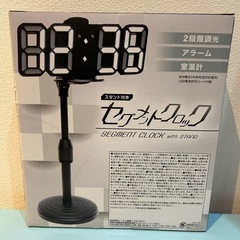 🍦新品未開封🍦スタンド付きセグメントクロック　「ブラック」
の画像