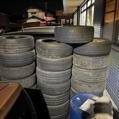 廃タイヤ19本差し上げます