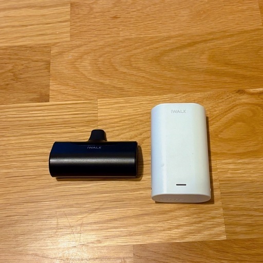【2個セット】iWALK モバイルバッテリー 小型 軽量 直接充電タイプ