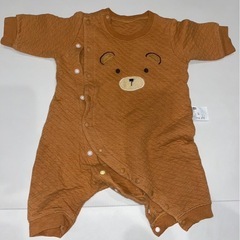 ロンパース花柄　2着 60cm クマのベビーパジャマ　70cmの画像