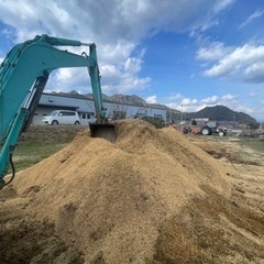 自然栽培米の籾殻