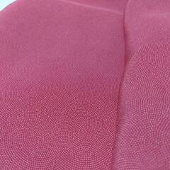 極小鮫小紋　正絹　袷　江戸小紋　鮫小紋　ピンク　三役　きもの　着物　kimono キッズ　ジュニア　子ども　の画像