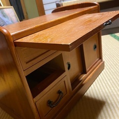 お茶置き台（下キャスター付き）