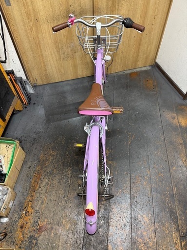 中古車 子供用自転車 Plume 24インチ LEDオートライト 6段変速 美品