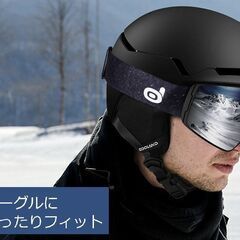 3500円　ODOLAND　 ヘルメット　 スノーボード　スキー　マットブラック　Sサイズ　の画像