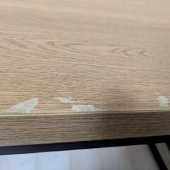 ブラウンデスク　机　茶色の画像