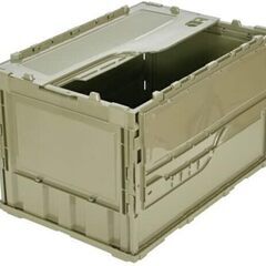 【追加販売】3個セット TRUSCO 折りたたみコンテナ 50L ロックフタ付 の画像