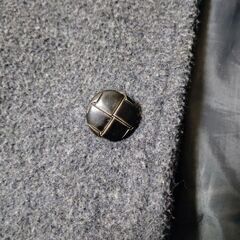 【Lサイズ】コート 長袖 グレー ピーコート　COEN　フード付の画像