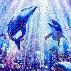【額入り完成品】【廃番商品】【生産終了品】ラッセン アンジェラス  光るパズル　1000ピースの画像