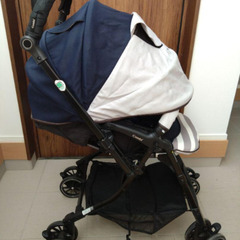 Combiスゴカル4キャスcompact グレー✕紺の画像