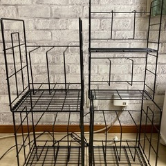 取引中【差し上げます】本棚ワイヤーラック