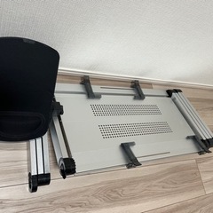 【折りたたみ式】パソコンデスク　マウス置き場つき