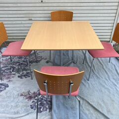 KOKUYO★ダイニングテーブル★椅子4脚セットの画像