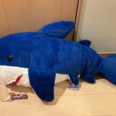 超ドでかいサメ！ふわふわ ぬいぐるみ 約140cm　タイトー 限...