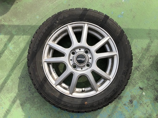 【中古スタッドレスタイヤ・ホイール4本セット】オートバックス_ノーストレックN5_155/65R14_75Q / ホイール「トピー実業