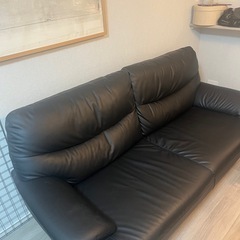 ニトリ　レザー　ソファの画像