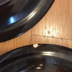 【引取限定】ヴィンテージ 昭和レトロな花柄プレート 26cm 大皿 ペア 2枚セットの画像