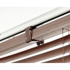 【最終値下げ】木目調ブラインド カーテン  ブラウン 130×138cm 2個セットの画像