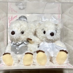 ほぼ未使用　Samantha tiara非売品ウェディングネックレス　イヤリング　ウェディングベアー の3点セットの画像