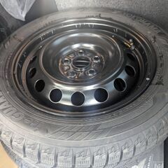 2024年製スタッドレス 185/60R15 ヨコハマ ig60 シエンタ 新車外し 純正スチールホイール4本セットの画像