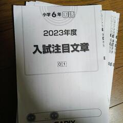 小学6年国語 2023年度入试注目文章