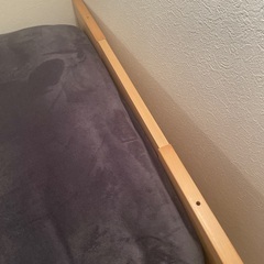 【マットレス付き】木製シングルベッド差し上げますの画像