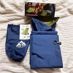 新品✨インフレータブル キャンプマット 超軽量 枕付き コンパク...