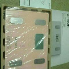 着払 オムロン HBF-235-JPK 体重体組成計 ピンク ほぼ未使用中古品の画像