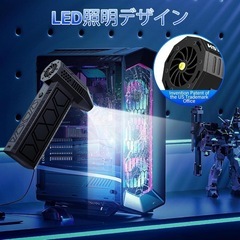 新品✨ 超強力 電動エアダスター  ターボファン 高速ブロアー LEDライト付き  ブラシ付き　お掃除 アウトドアの画像
