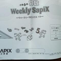 sapix，小学6年生，Weekly SapiX 算数