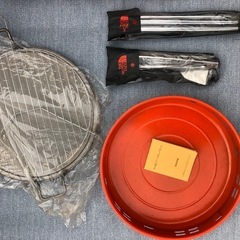 希少‼️レトロ‼️未使用品‼️ ノースフェイス　焚火台　BBQグリルセットの画像