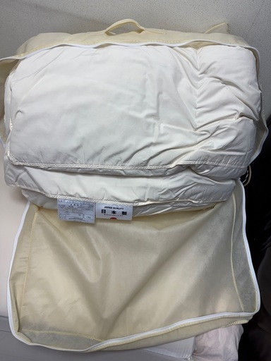 国産羽毛布団(1.2kg, 170×210cm)+毛布