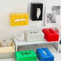 ティッシュケース　ティッシュボックス　新品未使用　イエロー　かわいいの画像