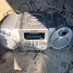 　中古シャープ　ラジカセ　