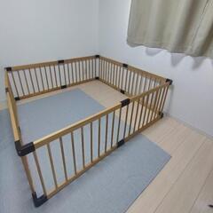 木製ベビーサークル