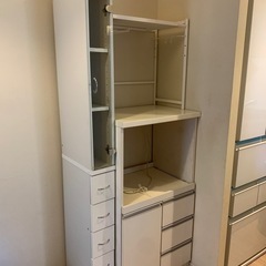 掲載3/17まで　レンジ、炊飯器、トースターラックと棚の画像