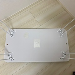 折り畳み ローテーブル ガラス天板の画像