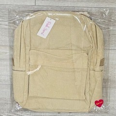 ✨新品未使用✨リュックサック コーデュロイ レディース 大容量 ベージュの画像