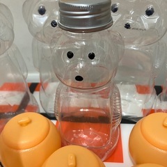 クマさん＆オレンジ　空き容器　13個の画像