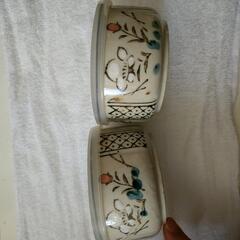 【中古】蓋付き陶器 2個セットの画像