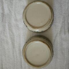 【中古】蓋付き陶器 2個セットの画像